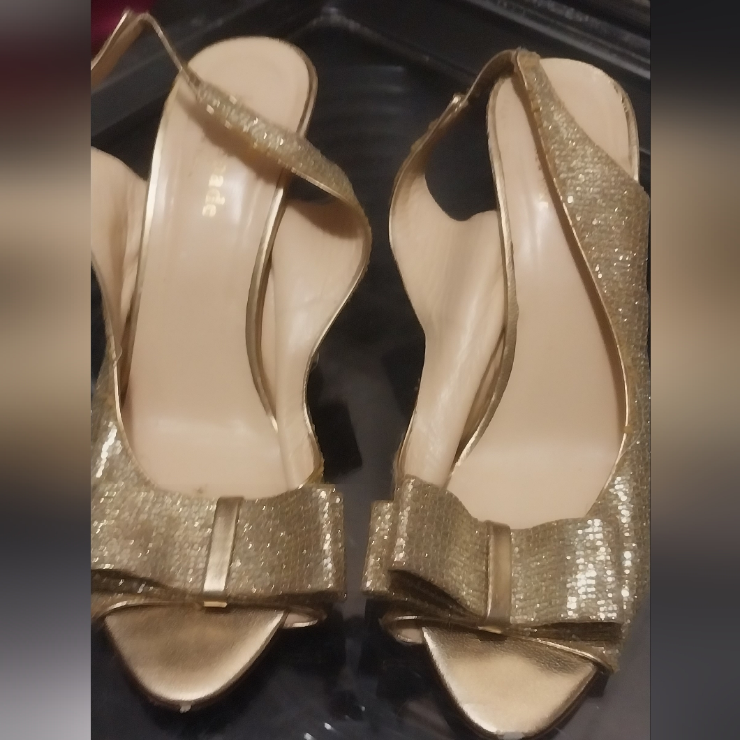 Kate Spade Gold Heels
